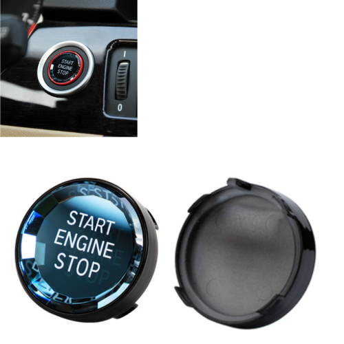 Immagine di Pulsante Start-Stop Adesivo per Interni BMW - Stile Elegante e Funzionale