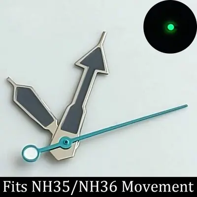 Image de Aiguilles vertes lumineuses pour mouvement NH35/NH36