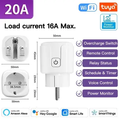 Image de Prise Intelligente WiFi & Zigbee 3.0 - Contrôle Vocal Alexa