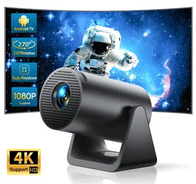 Image de Projecteur Portable Full HD 1080P avec Android 11 et WiFi 6