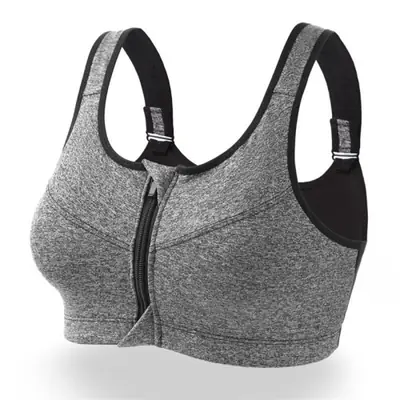 Image de Soutien-gorge de sport à fermeture éclair - Push-up anti-choc