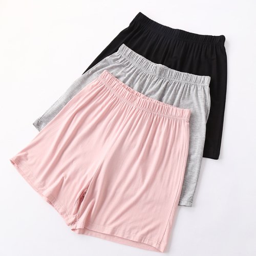Afbeelding van Zomerse Dames Slaapbroek - Zachte, Dunne Korte Shorts voor Thuis en Nacht, Comfortabele Homewear in Effen Kleur
