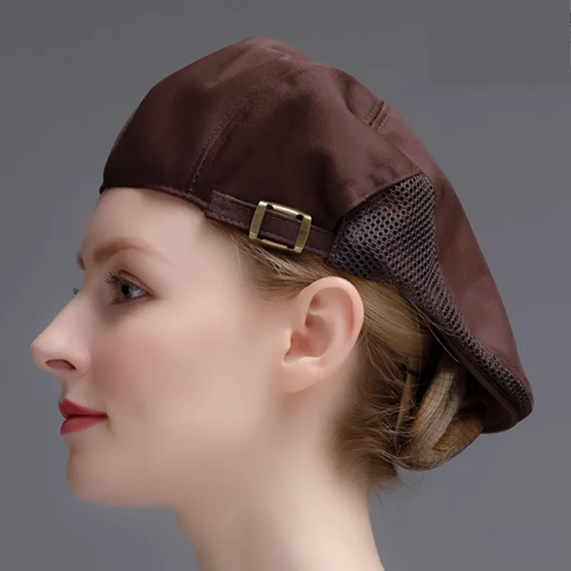 Immagine di Cappello da cucina per ristorante Catering Hotel Uomo Berretto da cuoco Berretto da cucina per mensa Panetteria Donna Ca