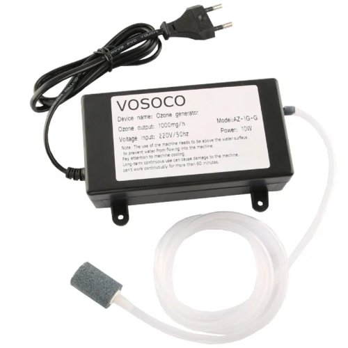 Immagine di VOSOCO Generatore di Ozono Ozonizzatore Acqua Purificatore D'aria Frutta Verdura Carne Pulita Serbatoio di Pesce Cucina Wc Deodorizzazione 1000mg