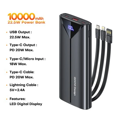 10000mAh Schwarz