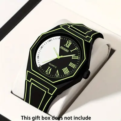 Image de Montre Quartz Unisexe Style Preppy avec Date