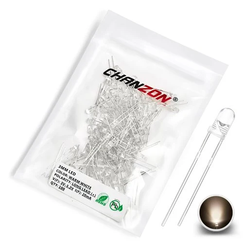 100 pezzi Bianco caldo