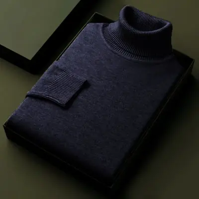 Image de Pull Col Roulé Homme - Style Streetwear Chaud & Respirant