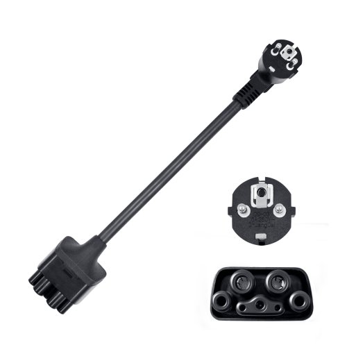 Imagen de Adaptador NEMA para Tesla EU 16A Schuko adaptador Gen 2 conector móvil Universal con Cable TPE modelo S/Y/X/3 conector EV