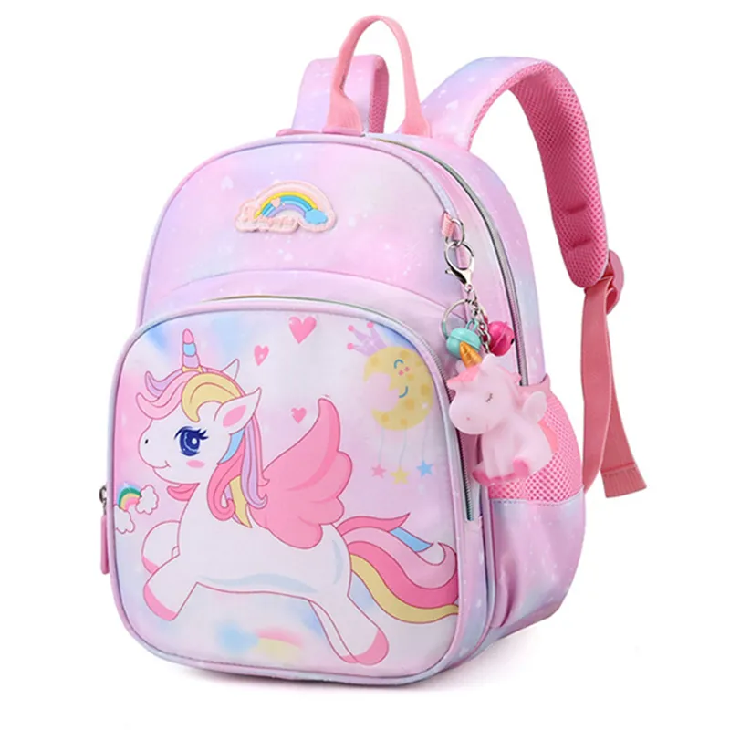 Nieuwe Eenhoorn Rugzak Voor Meisjes Cartoon Roze Prinses Schooltassen Kindertassen Kleuterschool Boekentas Mochila Infantil Escolar
