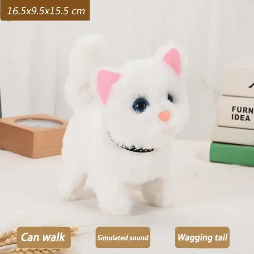 Image de Chat Peluche Interactif qui Marche