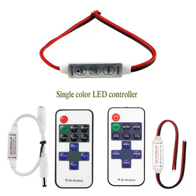 Image de Variateur LED Mini 3 Touches - Contrôle Lumière RGB 12V/24V