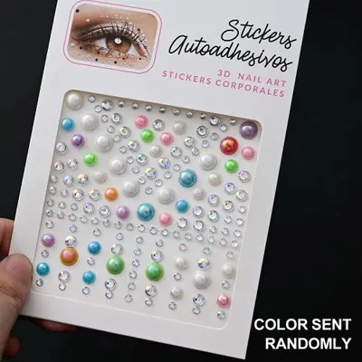 Image de Strass Diamant 5D Autocollants - Bling pour Visage, Ongles & Corps