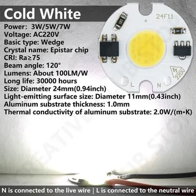 Image de LED COB 3W-7W - Éclairage Puissant et Intelligent