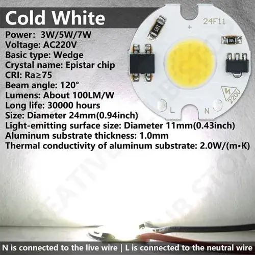 Image de LED COB 3W-7W - Éclairage Puissant et Intelligent