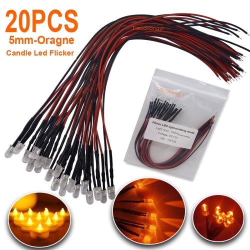 Imagen de Velas LED Parpadeantes 5mm - Pack de 20 Unidades