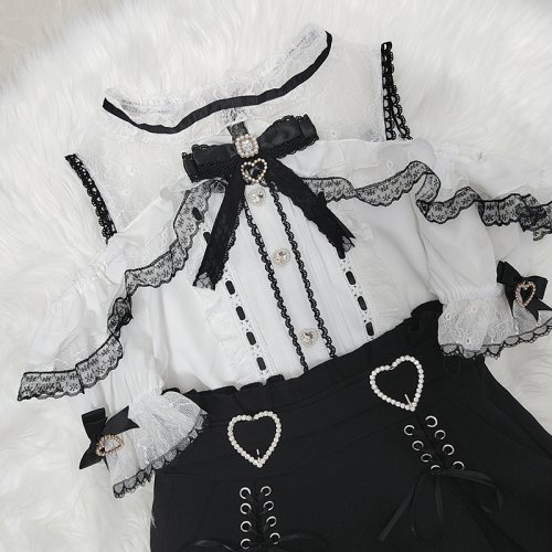 Image de Blouse Kawaii Jirai Kei Lolita - Style Y2K Mignon & Élégant