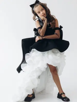 Image de Robe de Fête Fleurie pour Filles - Élégante & Personnalisable