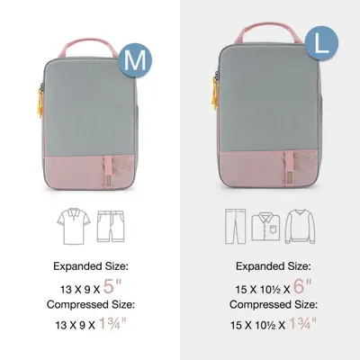 Image de Cubes de Rangement pour Valise - Ensemble de 6