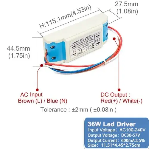 600mA DC30-57V