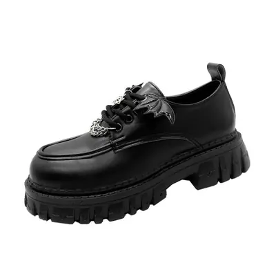 Image de Chaussures Gothiques Punk à Ailes de Démon - Style Vintage & Robuste