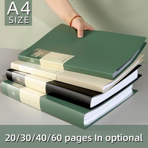 Image de Classeur Transparent A4 avec Séparateurs - Organisez Vos Documents en Un Clin d'Œil