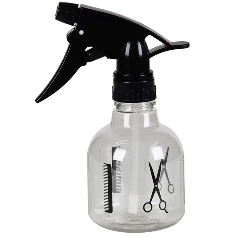 Immagine di Flacone Spray Professionale da 250 ml per Parrucchiere e Barbiere – Bottiglia Trasparente in Plastica con Spruzzatore Preciso per Cura dei Capelli e Styling