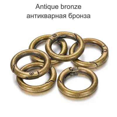 Image de Fermoirs à ressort métal - 5 pcs pour bijoux DIY