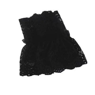 Image de Gants Gothiques Sans Doigts Dentelle Noirs & Blancs