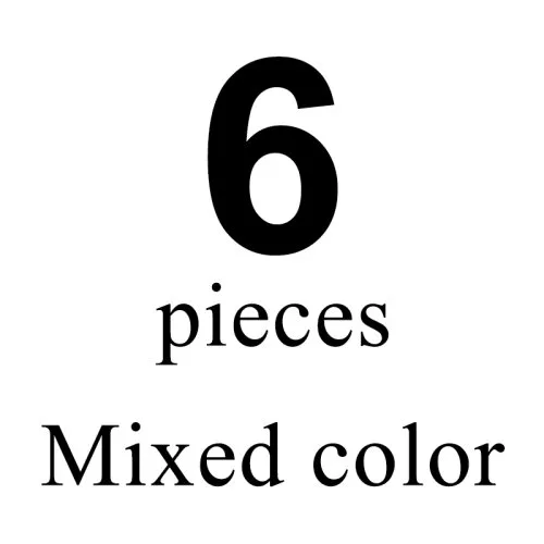 6pcs mix kleur