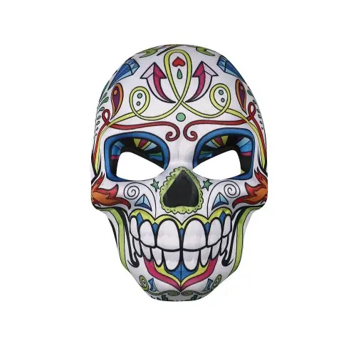 Image de Masque Crâne Mexicain - Déguisement Halloween & Fête des Morts