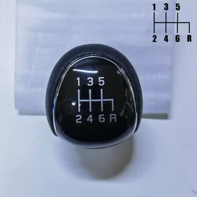 Image de Pommeau de Levier de Vitesse en Cuir - pour Ford Mondeo, Focus, Kuga, Galaxy