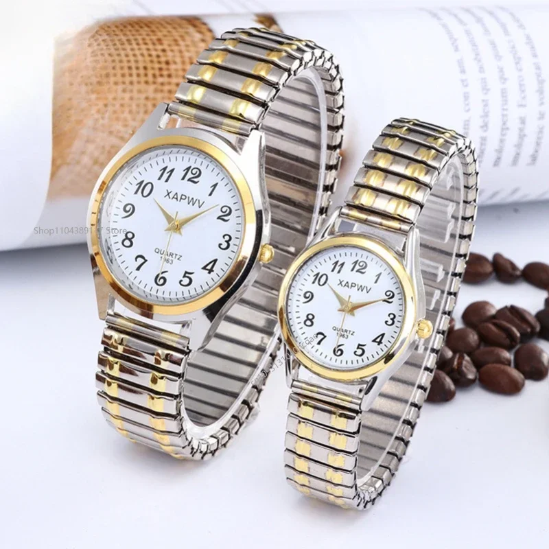 Image de Montres de Couple Élégantes en Acier Inoxydable