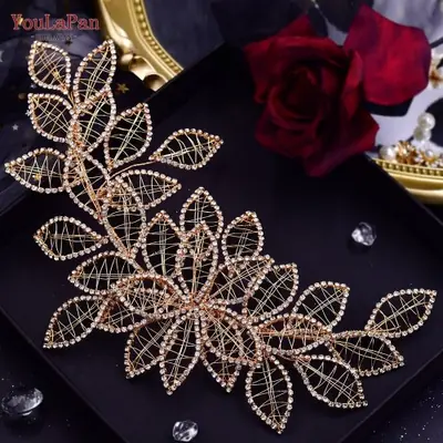 Image de Bandeau de Mariée Cristal Élégant - Couronne Strass pour Cheveux