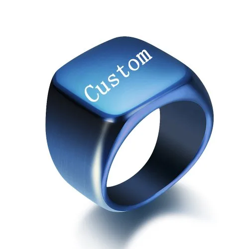 Azul cuadrado personalizado