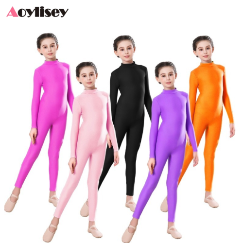 Image de Body de Danse pour Filles - Manches Longues & Élastique