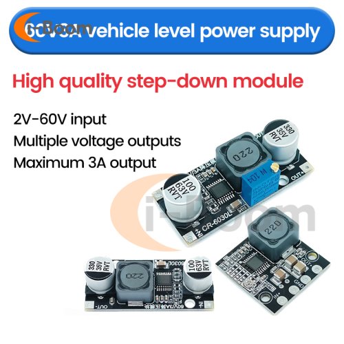 Zdjęcie Moduł zasilacza DC-DC Step Down 60V 3A do 3.3V 5V 12V 24V Przetwornica Buck Regulowany moduł regulatora napięcia