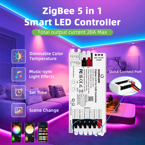 Image de Domraem Zigbee 3.0 Smart LED 5 en 1