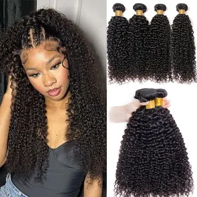 Cheveux Indiens Bouclés Naturels - Extensions Brutes de Qualité
