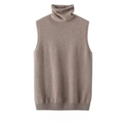 Image de Gilet en Laine Mérinos Col Roulé Femme