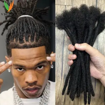 Image de Dreadlocks Brésiliens Vrais Cheveux - 8 Pouces