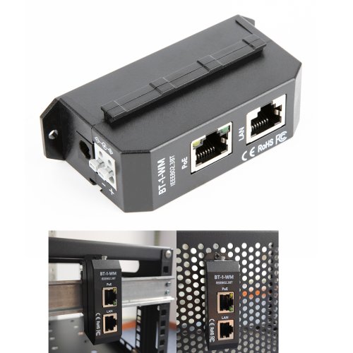 Image de Injecteur PoE 2.5Gbps - Alimentation 90W sur Rail DIN
