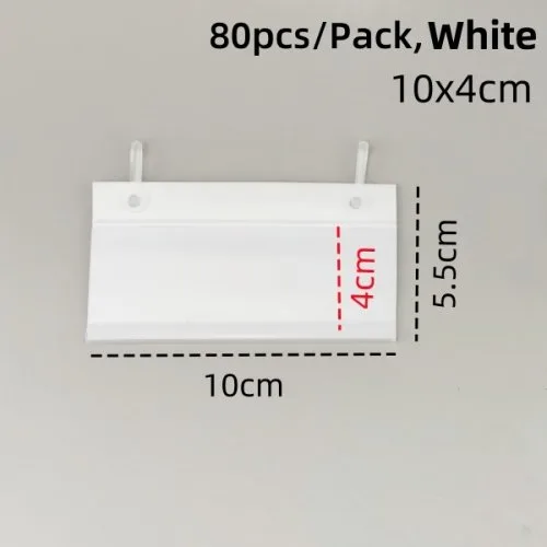Biały 10x4cm 80pcs