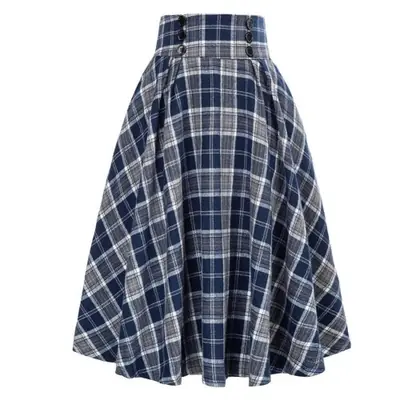 Image de Jupe Maxi Imprimée à Poche - Style Rétro & Élégant