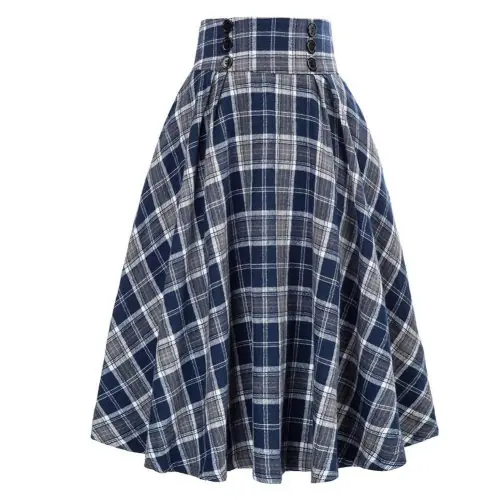 Image de Jupe Maxi Imprimée à Poche - Style Rétro & Élégant