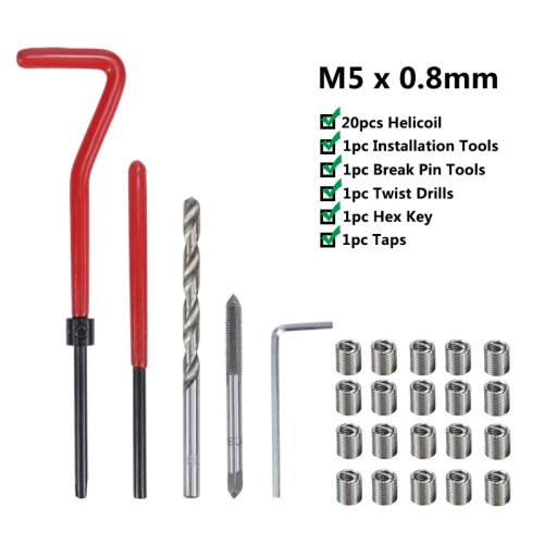 Image de Kit Réparation Filetage M3 à M14 - Restaurez Vos Vis Endommagées