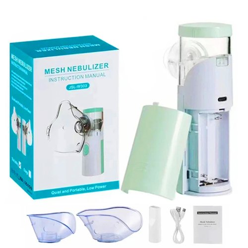 Imagen de Nebulizador Ultrasónico Portátil Natural para Adultos y Niños – Inhalador Silencioso y Eficaz para Asma y Afecciones Respiratorias