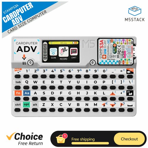 Afbeelding van M5Stack Cardputer ADV Nieuwe Versie V1.1 - Draagbare Computer met 1.14-inch Scherm en 56-toets Toetsenbord, Stamps3A Ontwikkelbord voor Microcontrollers