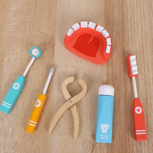 Image de Kit Médecin En Bois - Jeu de Rôle pour Enfants