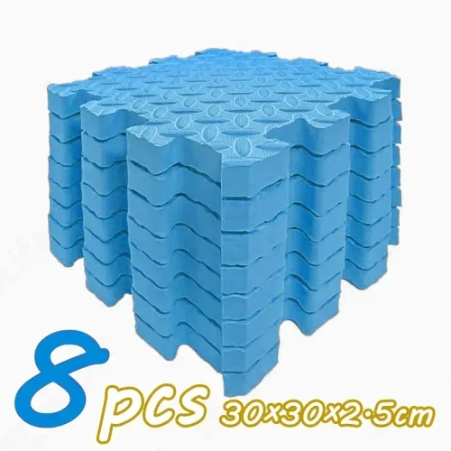 Bild von 8 Stück/2,5 cm dicke, rutschfeste Baby-Krabbel-Spielmatte, schalldichte Puzzle-Gymnastikmatte für Kinderzimmer und umweltfreundliche Puzzle-Matte